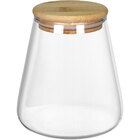 Pote Porta Mantimentos Home&co Com Tampa Bambu Borossilicato