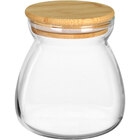 Pote Porta Mantimentos Home&co Com Tampa Bambu Borossilicato
