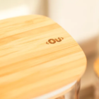 Pote Porta Tempero Condimento Com Tampa De Bambu Com Vedação