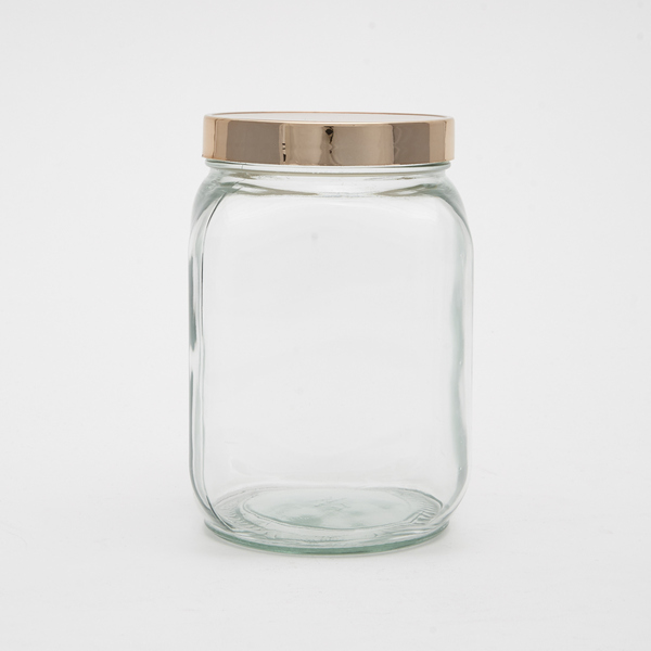 Pote Quadrado Collection Metalizado - 1 3 Litros