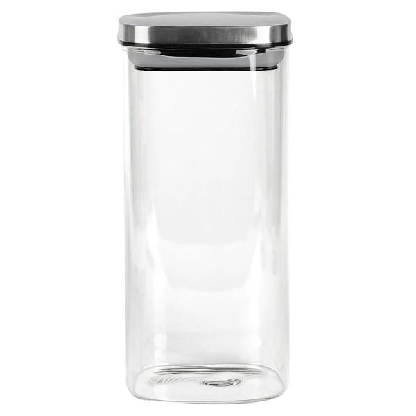 Pote Quadrado Em Vidro Borosilicato Zahav 900ml