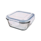 Pote Quadrado Hermético Vidro Boro 1,050l Mimo Style Vd22283