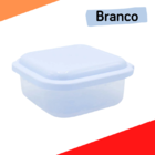 Pote Quadrado Plasvale 1 0 Litros - Ref. 324 - Branco