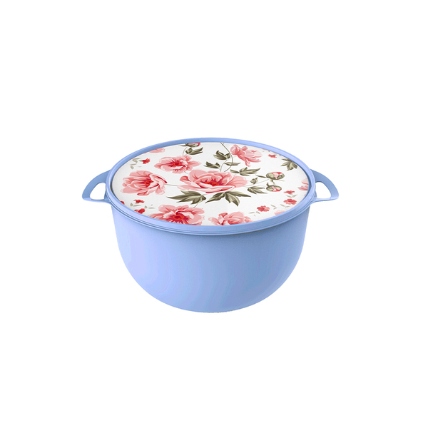 Pote Redondo Caçarola Com Tampa E Alça 3,2 Litros Amore Azul