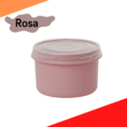 Pote Redondo Com Tampa Rosca 0 26 Litro - Rosa