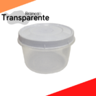 Pote Redondo Com Tampa Rosca 0 4 Litro - Branco