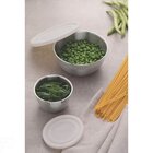 Pote Redondo Freezinox Em Aco Inox Com Tampa Plastica 14 Cm 0