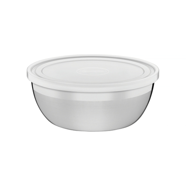 Pote Redondo Freezinox Em Aco Inox Com Tampa Plastica 14 Cm 0