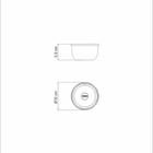 Pote Redondo Freezinox Em Aco Inox Com Tampa Plastica 9 Cm 0,