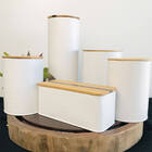 Pote Redondo Para Açucar Haus Canister Branco