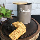 Pote Redondo Para Biscoitos Haus Canister Warm Gray