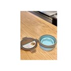 Pote Redondo Retrátil Hermético De Silicone 800ml Water Blue