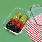 Pote Refratário Mor Retangular 1l Com Tampa Glass