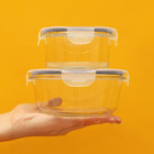 Pote Refratário Redondo Com Tampa 420ml Mor Glass