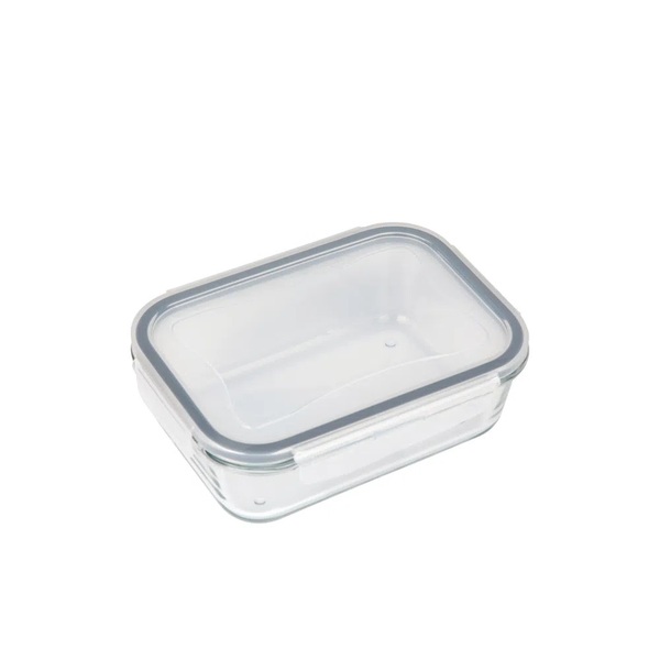 Pote Refratário Retangular Com Tampa 800ml Mor Glass Forno Mi