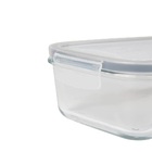 Pote Refratário Retangular Com Tampa 800ml Mor Glass Forno Mi