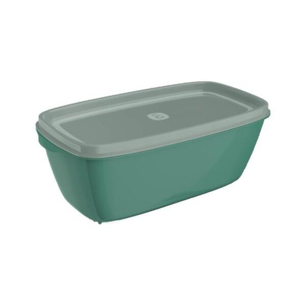 Pote Retangular 1,5l Verde Água De Plástico - Uz