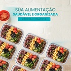 Pote Retangular 1040ml De Vidro Fechamento Hermético 4 Travas