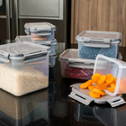 Pote Retangular Vedação Hermético Geladeira 1280ml