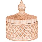 Pote Rose Gold Em Vidro