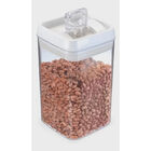 Pote Tampa Hermética Quadrado Com Trava