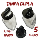 Pote Tempero Kit 10 Potes+24 Etiquetas Adesivas Porta Condime