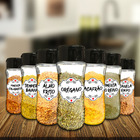 Pote Tempero Kit 12 Potes+24 Etiquetas Adesivas Porta Condime