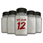 Pote Tempero Kit 12 Potes+24 Etiquetas Adesivas Porta Condime