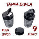 Pote Tempero Kit 16 Potes+16 Etiquetas Adesivas Porta Condime