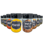 Pote Tempero Kit 16 Potes+16 Etiquetas Adesivas Porta Condime