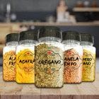 Pote Tempero Kit 8 Potes+24 Etiquetas Adesivas Porta Condimen