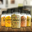 Pote Tempero Kit 8 Potes+24 Etiquetas Adesivas Porta Condimen