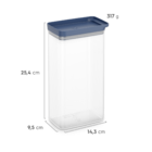 Pote Transparente e Azul 2,5L 25,4x9,5x14,3cm Experience Modular Electrolux