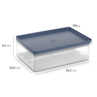 Pote Transparente e Azul 5L 9,5x23x32,3cm Experience com Cesto Escorredor Electrolux