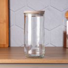 Pote Transparente Tampa Hermética Bege 1,4L 22x10,5x10,5cm Lyor
