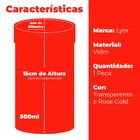 Pote Vidro Borossilicato Com Tampa Acrílico 500ml Lyor 7520