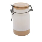 Pote Vidro Herm Solid Colors  Bco/caramelo 6,7x11,7cm Urban