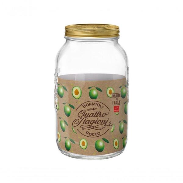 Pote Vidro Italiano Quattro Stagioni Bormioli Rocco 3800 Ml