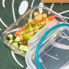 Pote Vidro Retangular Tampa Hermética Com Travas 1520ml - Qua