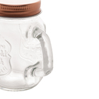 Pote Vidro Tampa 7x5,5x8,5cm 130ml Rose Gold Lyor