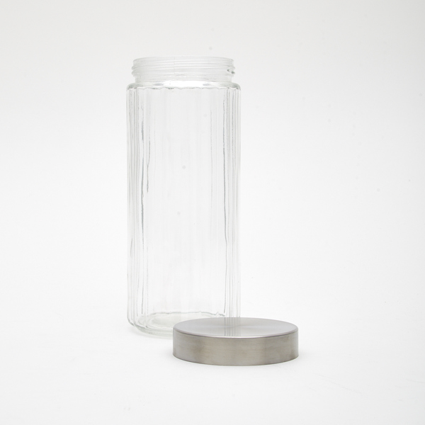 Pote vidro tampa de inox frizo 27cm 2,3l Riserva