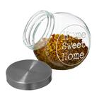 Potes Baleiros De Vidro Com Tampa Home Sweet Home 700ml 12 Pe