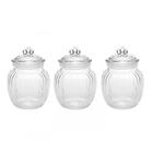 Potes De Vidro Hermético 620ml 3 Peças - Casambiente Povi084