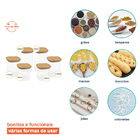 Potes De Vidro P/ Mantimentos C/ Tampa Bambu Oikos - 6 Pçs Na