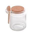 Potes De Vidro Porta Tempero Com Tampa Bambu E Colher 4 Peças