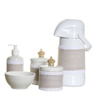 Potes, Garrafa, Molhadeira E Porta Álcool-gel Capa E Corôa