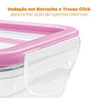 Potes Herméticos De Plástico Freshy 7 Peças Roxo - Sanremo