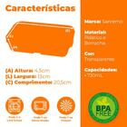 Potes Herméticos De Plástico Freshy Com Divisória 3 Peças 730