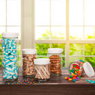 Potes Herméticos De Vidro Com Tampa Branca 5 Peças - Casambie