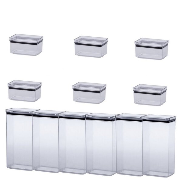 Potes Hermeticos Lumini 12 Peças -580 Ml,2600 Ml-cod:kit0022